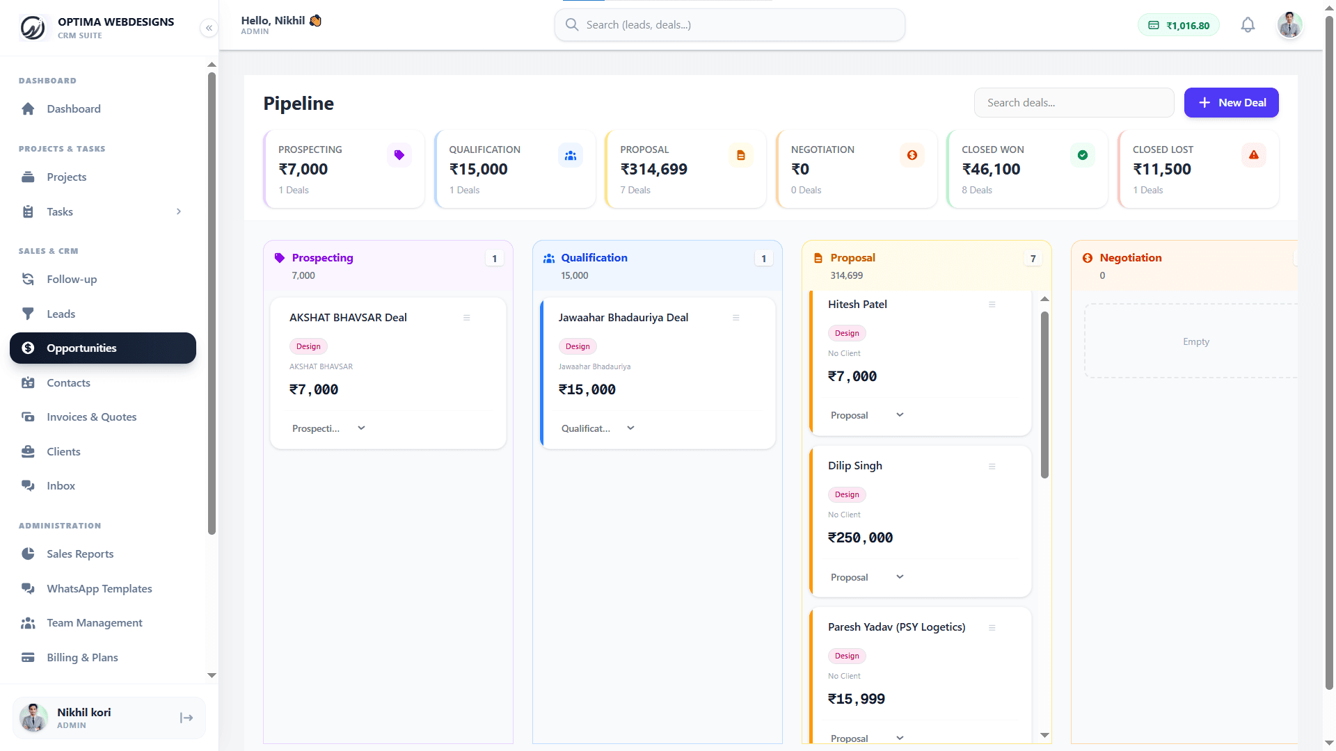 Strict Sales Pipeline Compliance